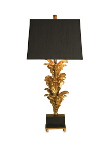 Currey Golden Leaves Table Lamp